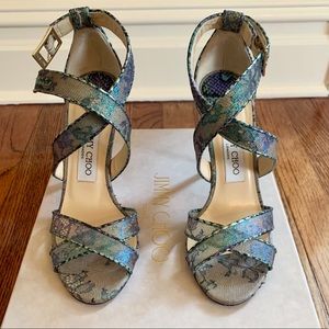 Jimmy Choo Lace Strappy Heels Size 37